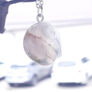 Moss Agate Small Pendant Necklace